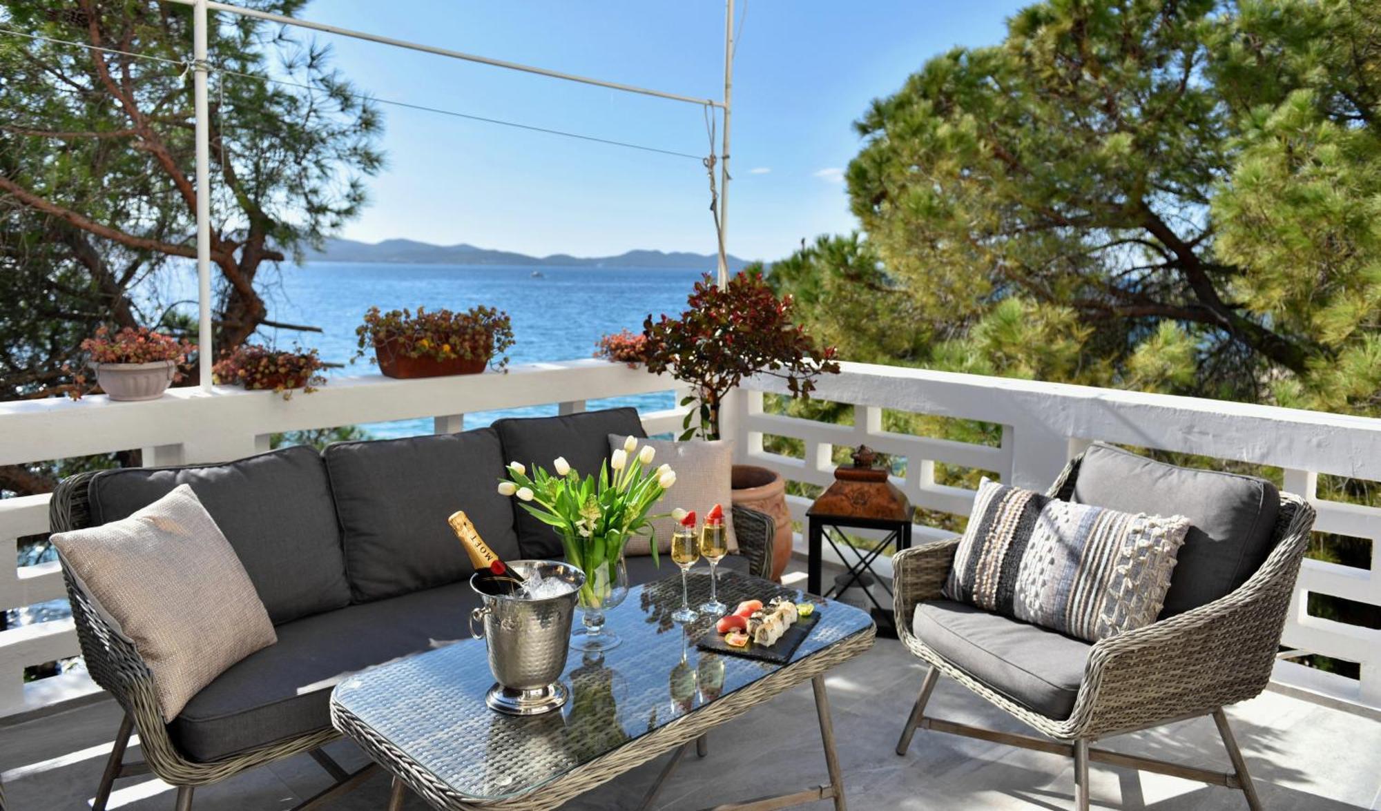Zadar Center Beach Apartment - Directly On The Sea エクステリア 写真